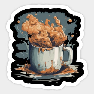 Great coffee waves Sticker